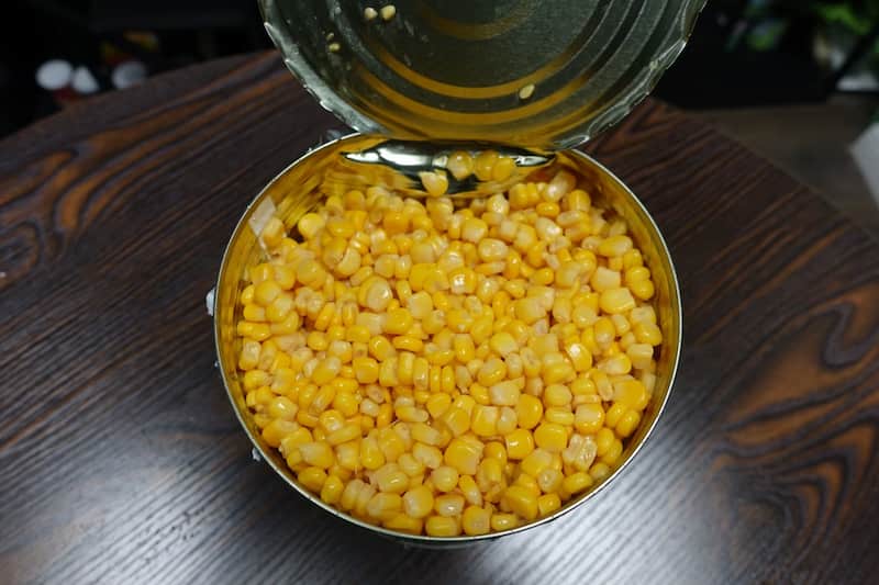 کنسرو ذرت شیرین مناسب سالاد و غذاهای متنوع